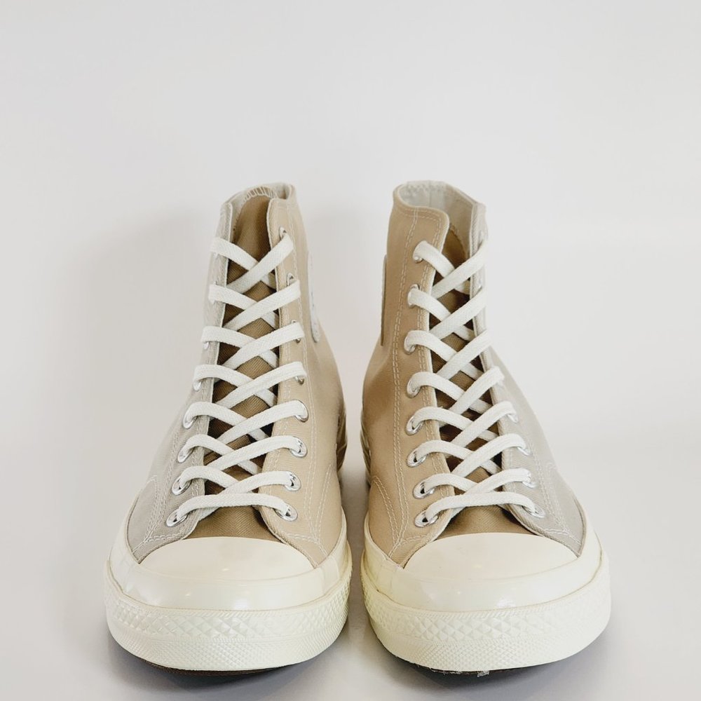 Converse Chuck 70 Hi Tri-Panel Oat Milk/Beach Stone Unisex Sneakers A05658C NWT - Picture 6 of 6